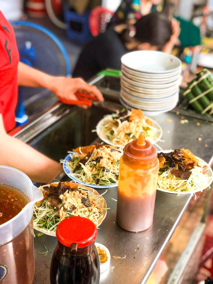 quán ăn vặt ngon ở Hải Phòng - Nộm Bà Thành