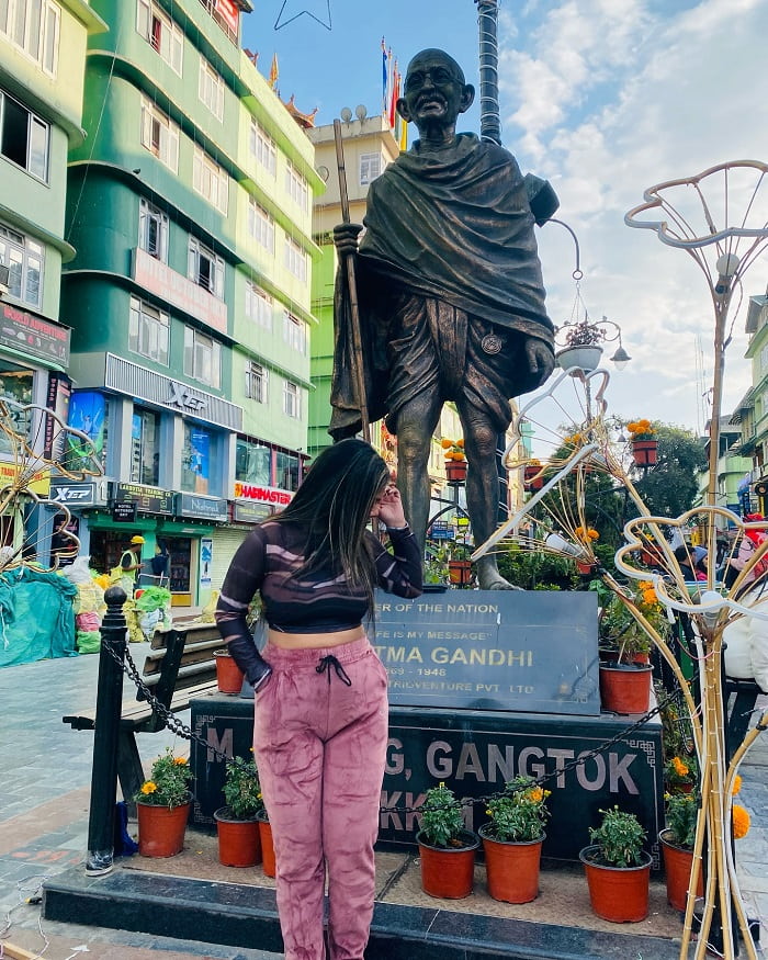 Gangtok là địa điểm tham quan gần hồ Tsomgo 