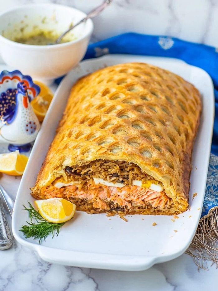 Coulibiac là món ăn Giáng sinh ở Nga 