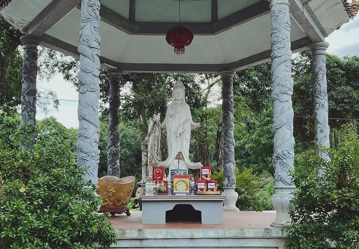 Chùa Thác Vàng Thái Nguyên có khuôn viên rộng lớn