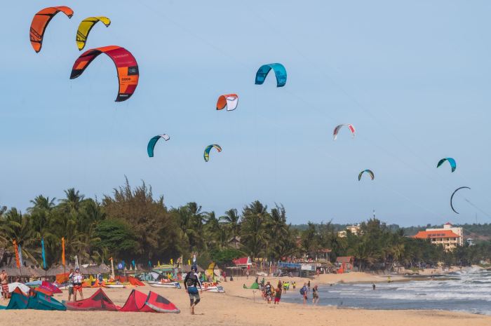 Lướt ván diều ở Mũi Né