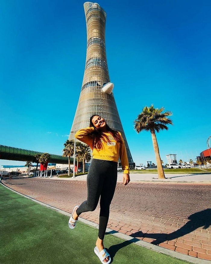 Hình dáng tháp Aspire ở Qatar rất độc đáo 