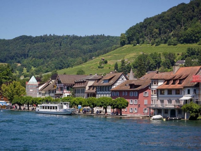 Hồ Constance chảy qua Thị trấn cổ Stein am Rhein