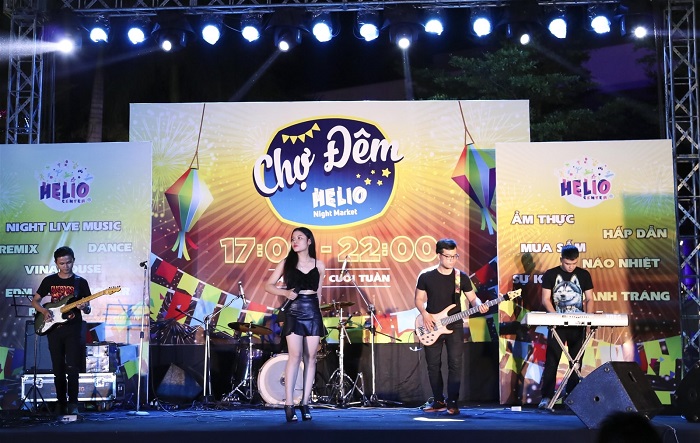 Thưởng thức âm nhạc sôi động tại chợ đêm Helio Đà Nẵng 