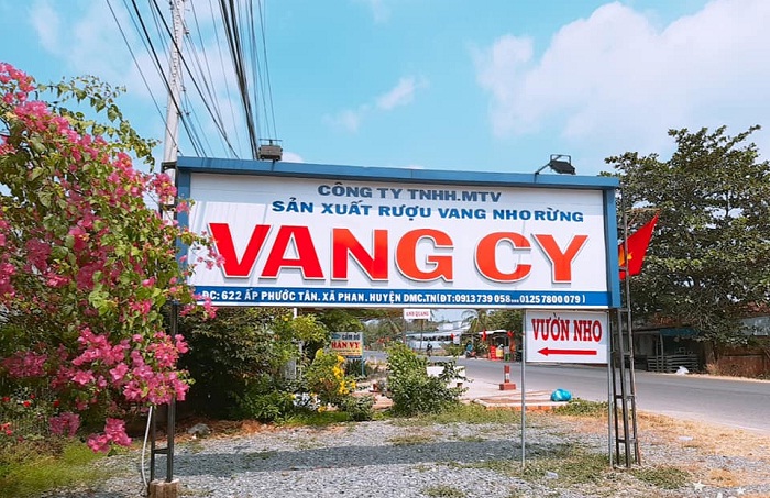 signboard - entrance to Tay Ninh Forest Vineyard 