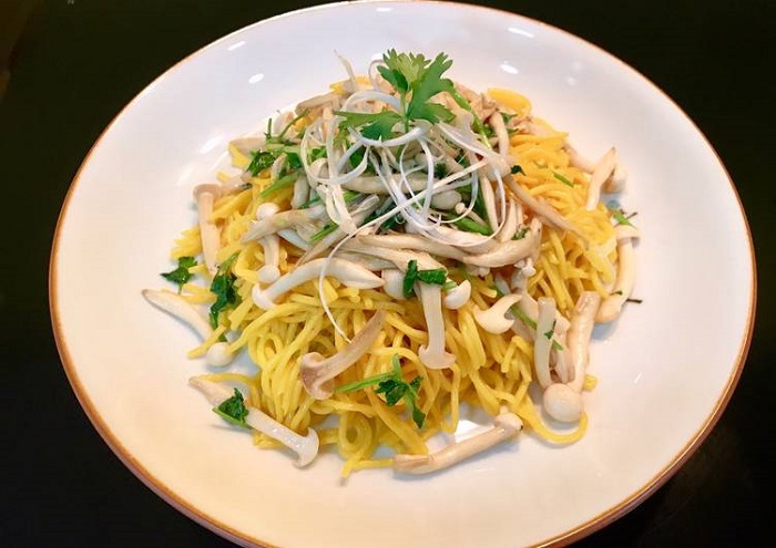 Phu Yen corn vermicelli - stir-fried with mushrooms