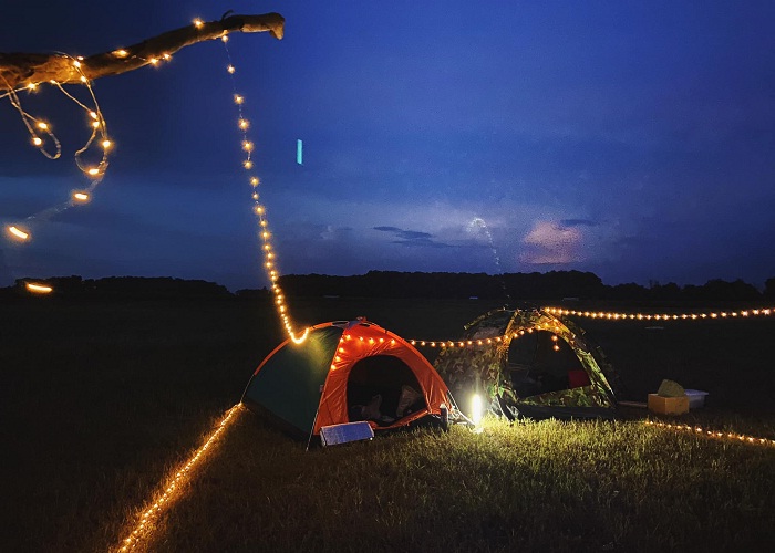 cắm trại - hoạt động hấp dẫn tại Đảo Nhím Tây Ninh 