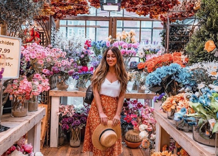 Chợ hoa Bloemenmarkt Hà Lan- thiên đường sống ảo đẹp