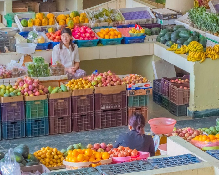 chợ nông sản Centenary - điểm mua sắm ở Bhutan nức tiếng