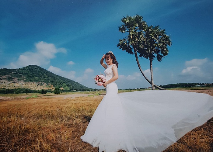 ảnh cưới - bộ ảnh độc đáo tại cây thốt nốt tình yêu ở Tây Ninh