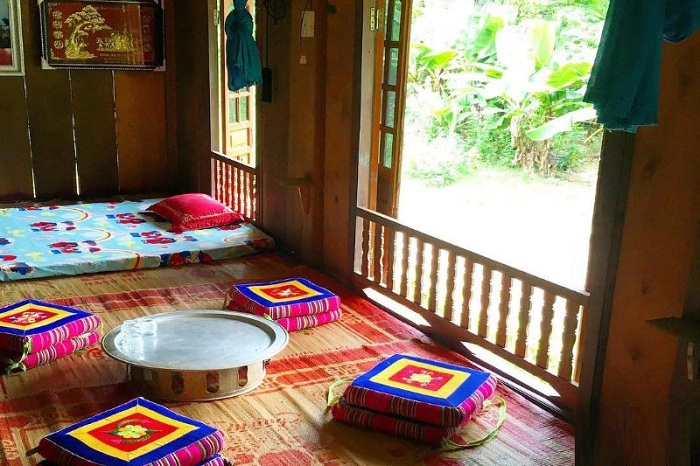 Luat Phuong is one of the homestays in Nghia Lo with a beautiful, spacious and airy design