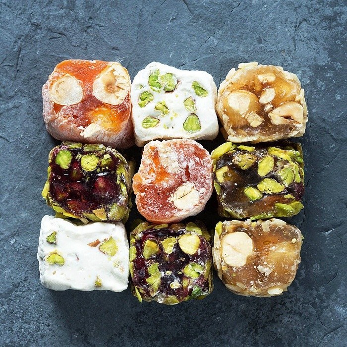 Kẹo dẻo Turkish Delight nổi tiếng ở Thổ Nhĩ Kỳ