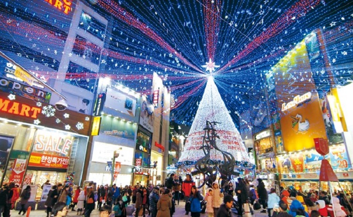 lễ hội mùa đông Hàn Quốc - lễ hội cây thông Noel Busan
