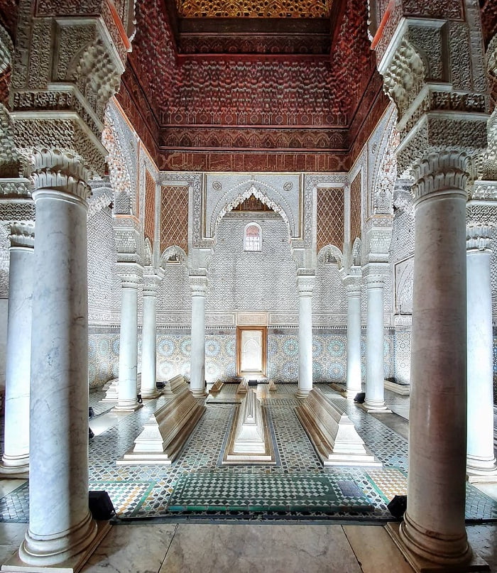 phòng của 12 cột - công trình ấn tượng nhất tại Lăng mộ Saadian 