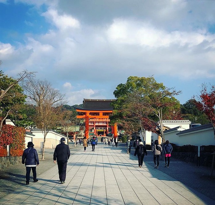tham quan đền Fushimi Inari - đường đi
