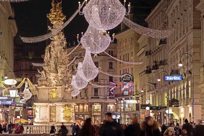 Giáng sinh ở Vienna địa điểm đón giáng sinh đẹp nhất Châu Âu
