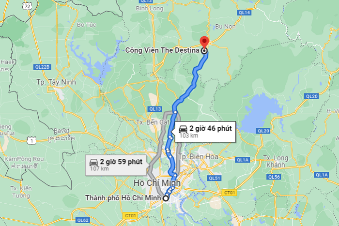 The Destina Binh Phuoc park - commuting