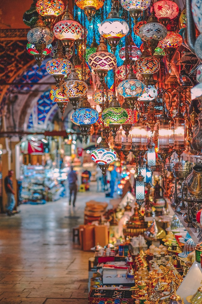 Khu chợ Grand Bazaar Đón giao thừa ở Istanbul