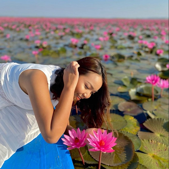 Vẻ đẹp của hồ hoa súng ở Thái Lan 