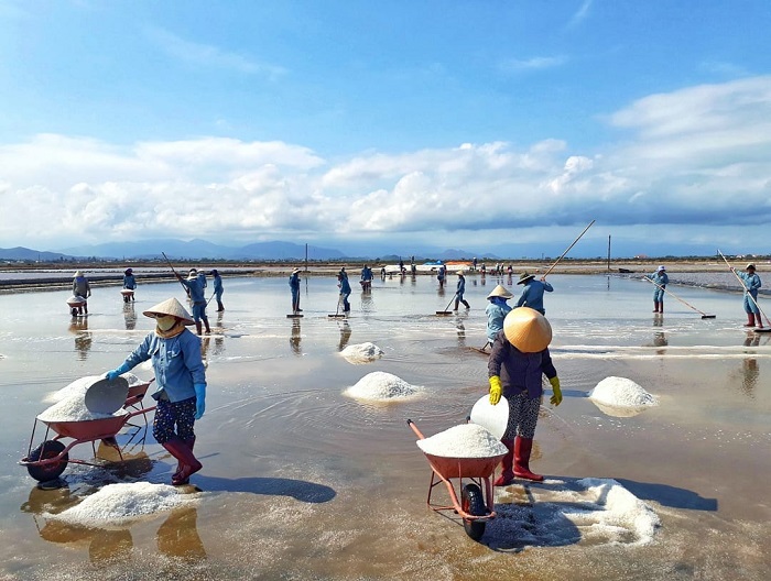 Vẻ đẹp dung dị ấn tượng ở ruộng muối Hòn Khói Nha Trang 