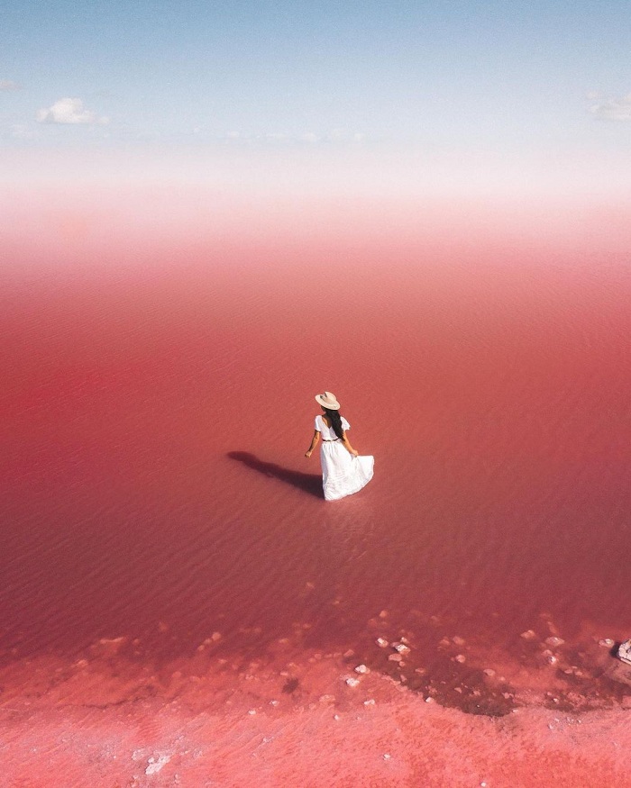 Hutt là một trong những hồ nước màu hồng nổi tiếng