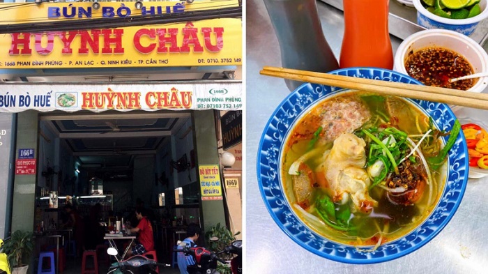 Delicious breakfast restaurants in Can Tho - Huynh Chau beef noodle soup