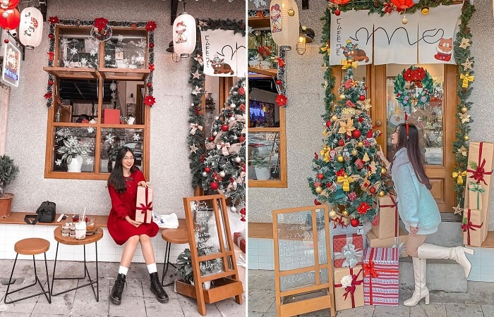 quán cafe trang trí Noel ở Hà Nội 'đẹp không góc chết' - Cafe de Mo