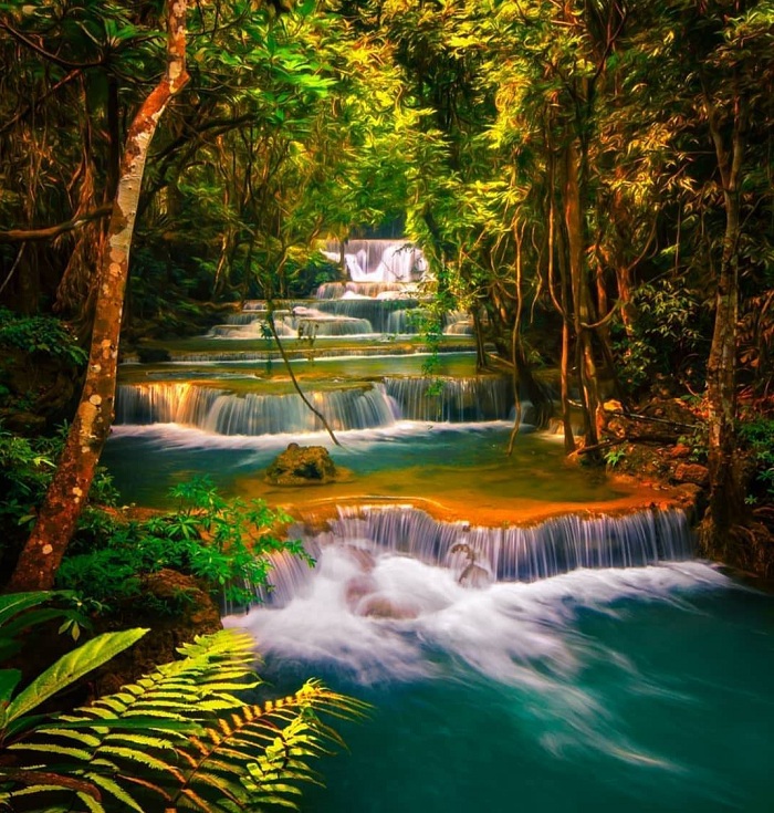 Vẻ đẹp của thác Huay Mae Khamin Thái Lan 