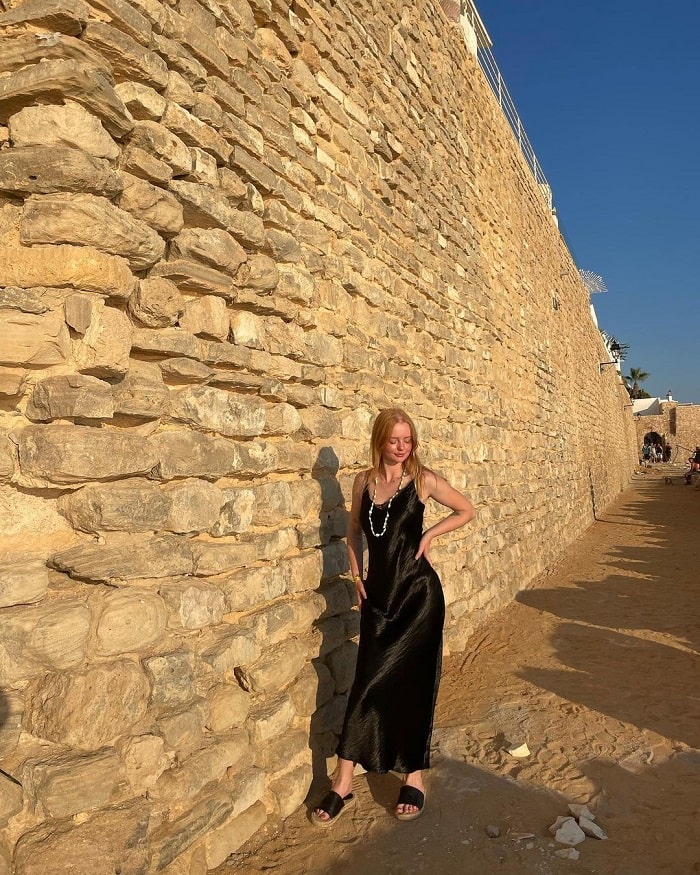 Bức tường thành ở thị trấn Hammamet Tunisia 