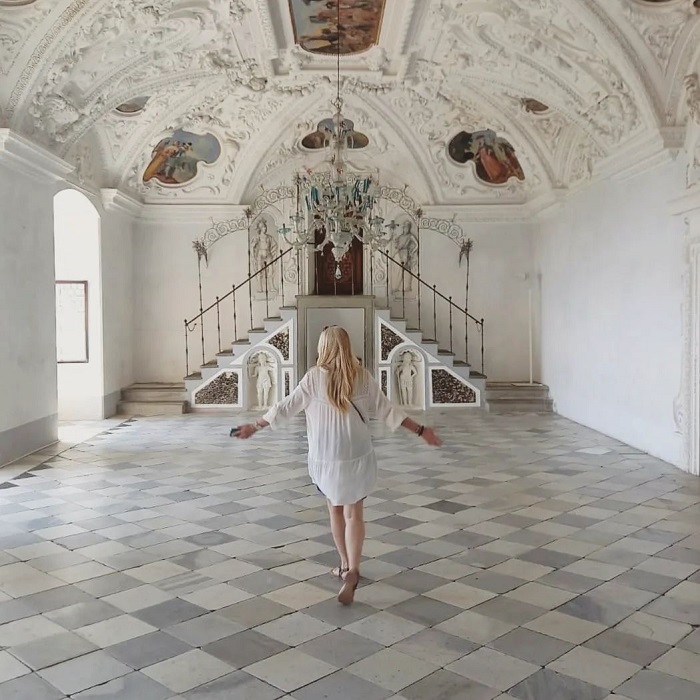 Bên trong lâu đài Riegersburg Áo