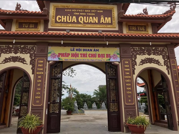 Chùa Quan Âm là ngôi chùa đẹp ở Ninh Thuận