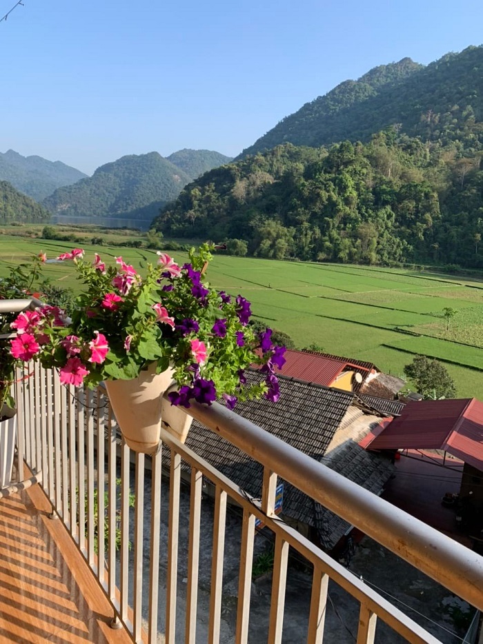 Hoang Nguyen Homestay Ba Be là homestay đẹp ở Bắc Kạn có view nhìn thẳng đồng ruộng