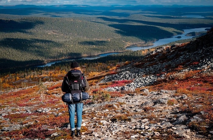 Vòng lặp Joenkielinen tuyến đường mòn phổ biến ở vườn quốc gia Lemmenjoki