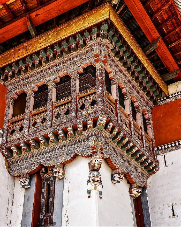 Kiến trúc của tu viện Gangtey Bhutan