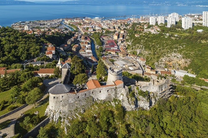 Vị trí lâu đài Trsat Croatia