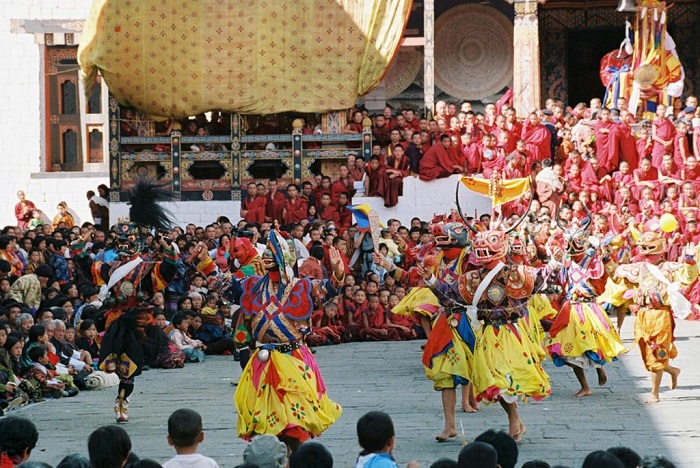 Lễ hội Gangtey Tshechu ở tu viện Gangtey Bhutan