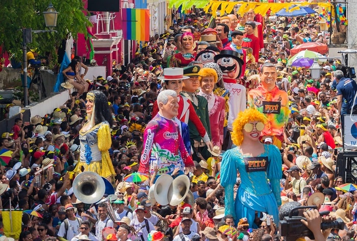 Lễ hội Olinda's Carnaval  ở thị trấn Olinda Brazil