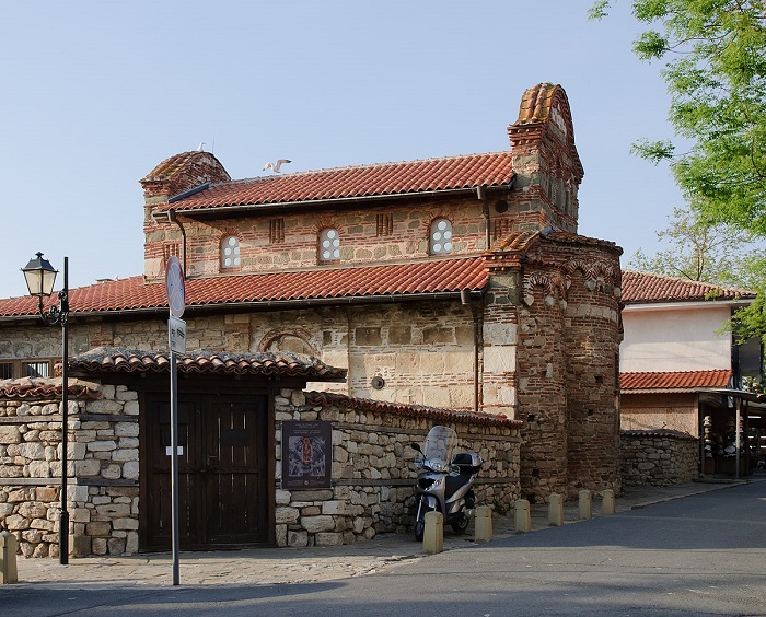 Nhà thờ St. Stephen ở thị trấn Nessebar Bulgaria