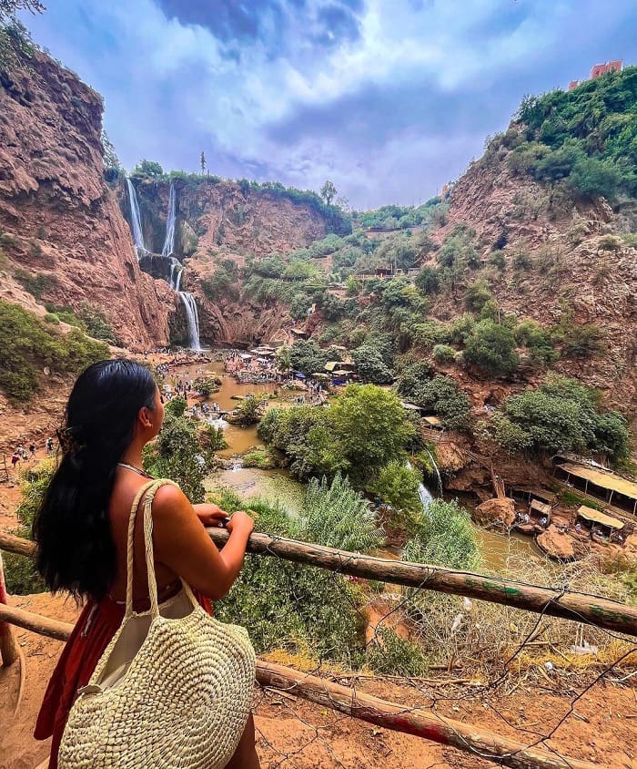 Chiêm ngưỡng ở thác Ouzoyd Maroc