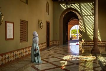 Có 1 kiến trúc Maroc tuyệt đẹp tại nhà thờ Hồi giáo Ash Shaliheen Brunei