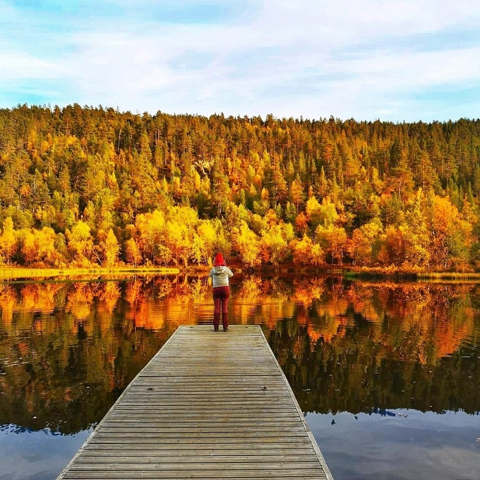 Hồ nước đẹp ở vườn quốc gia Lemmenjoki