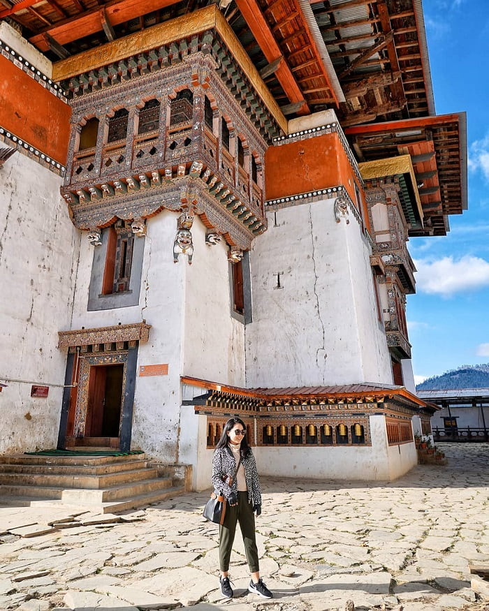 Tham quan tu viện Gangtey Bhutan
