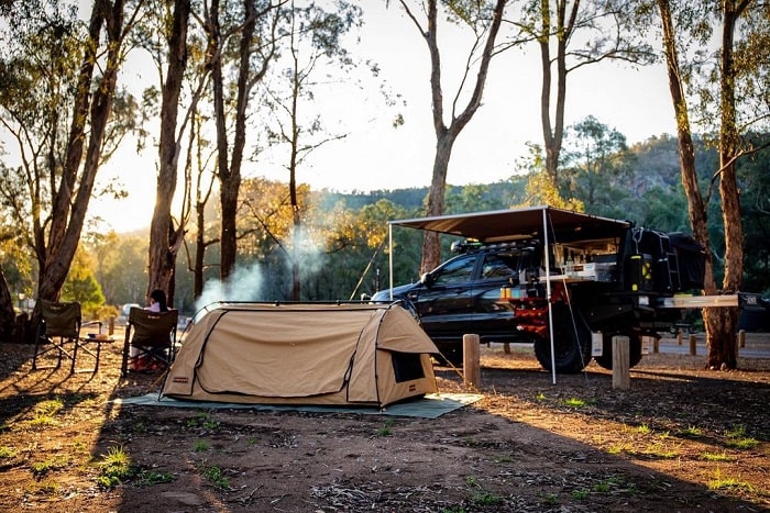 Cắm trại là hoạt động ở công viên Quốc gia Warrumbungle Úc
