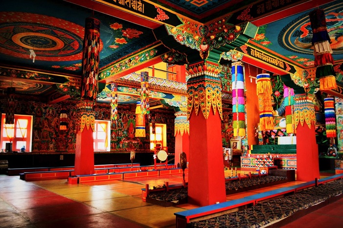 Bên trong Tu viện Tawang thị trấn Tawang