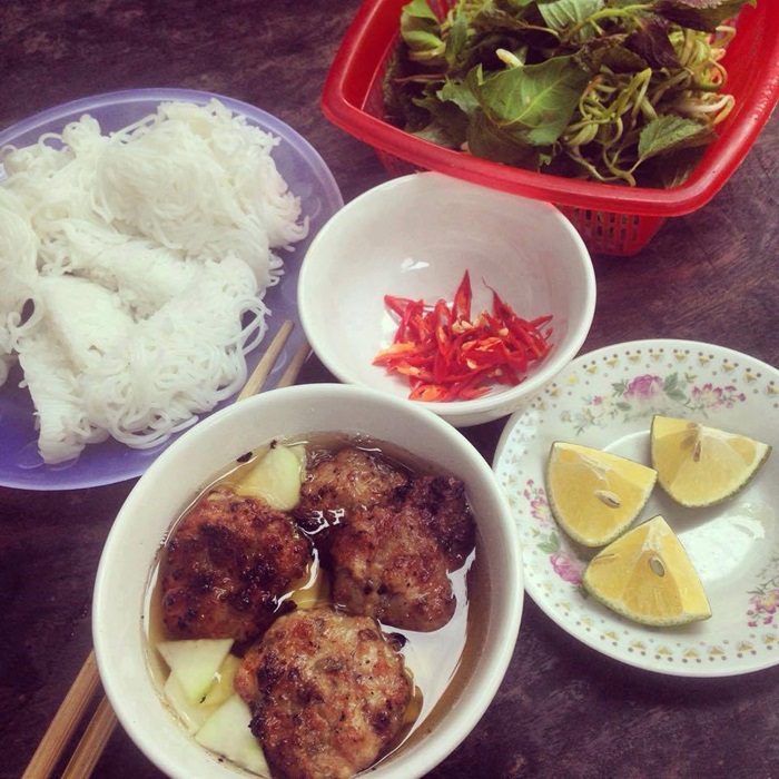 Breakfast dish in Thanh Hoa - bun cha