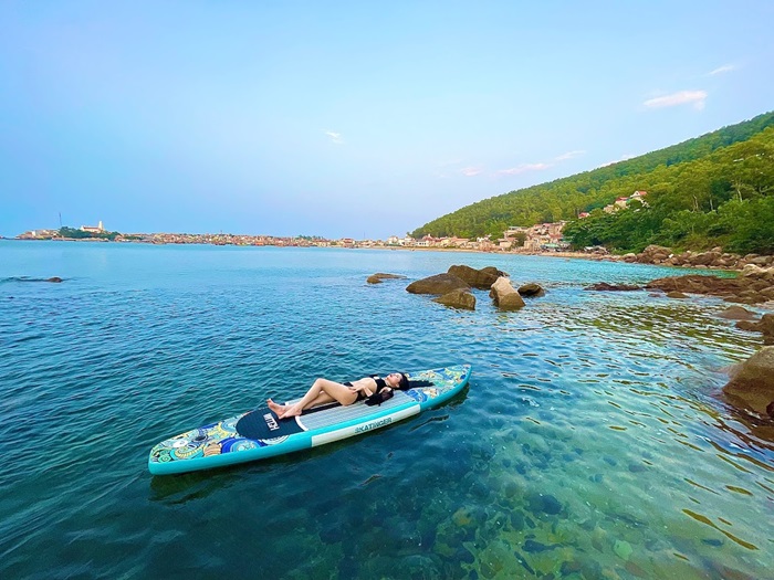 Nghi Sơn Eco Island - chèo thuyền sup