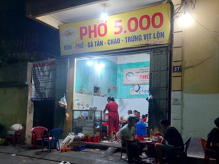 quán phở ngon ở Nam Định - Phở 5 Nghìn