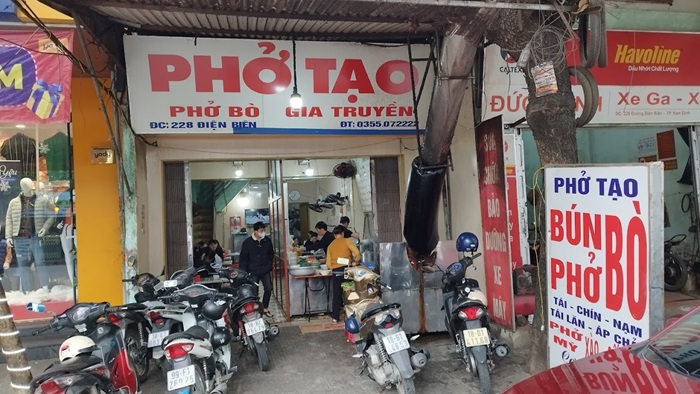 quán phở ngon ở Nam Định - Phở Tạo