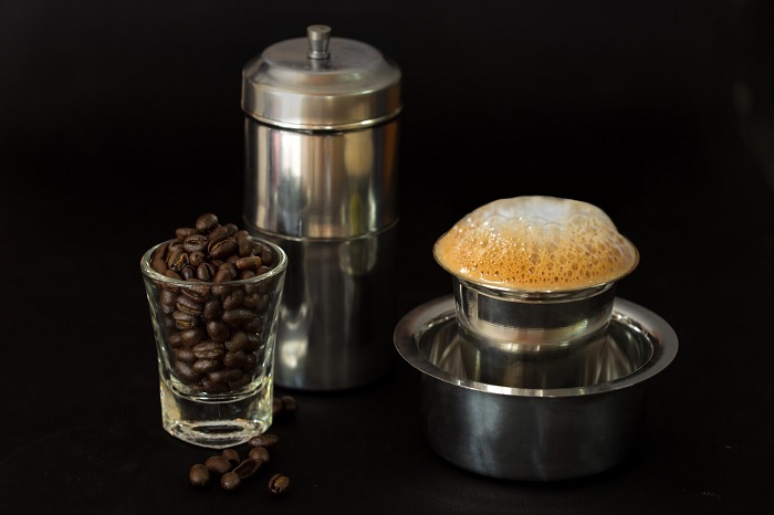 Cà phê phin Kaapi - đồ uống truyền thống ở Ấn Độ