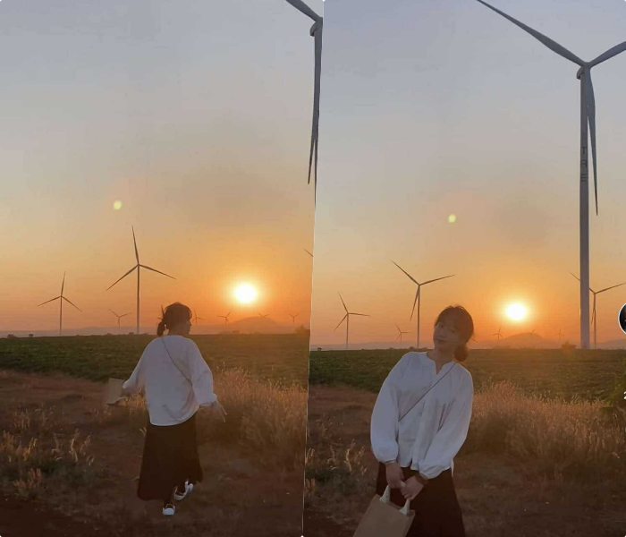 Điện gió điểm ngắm hoàng hôn ở Gia Lai 